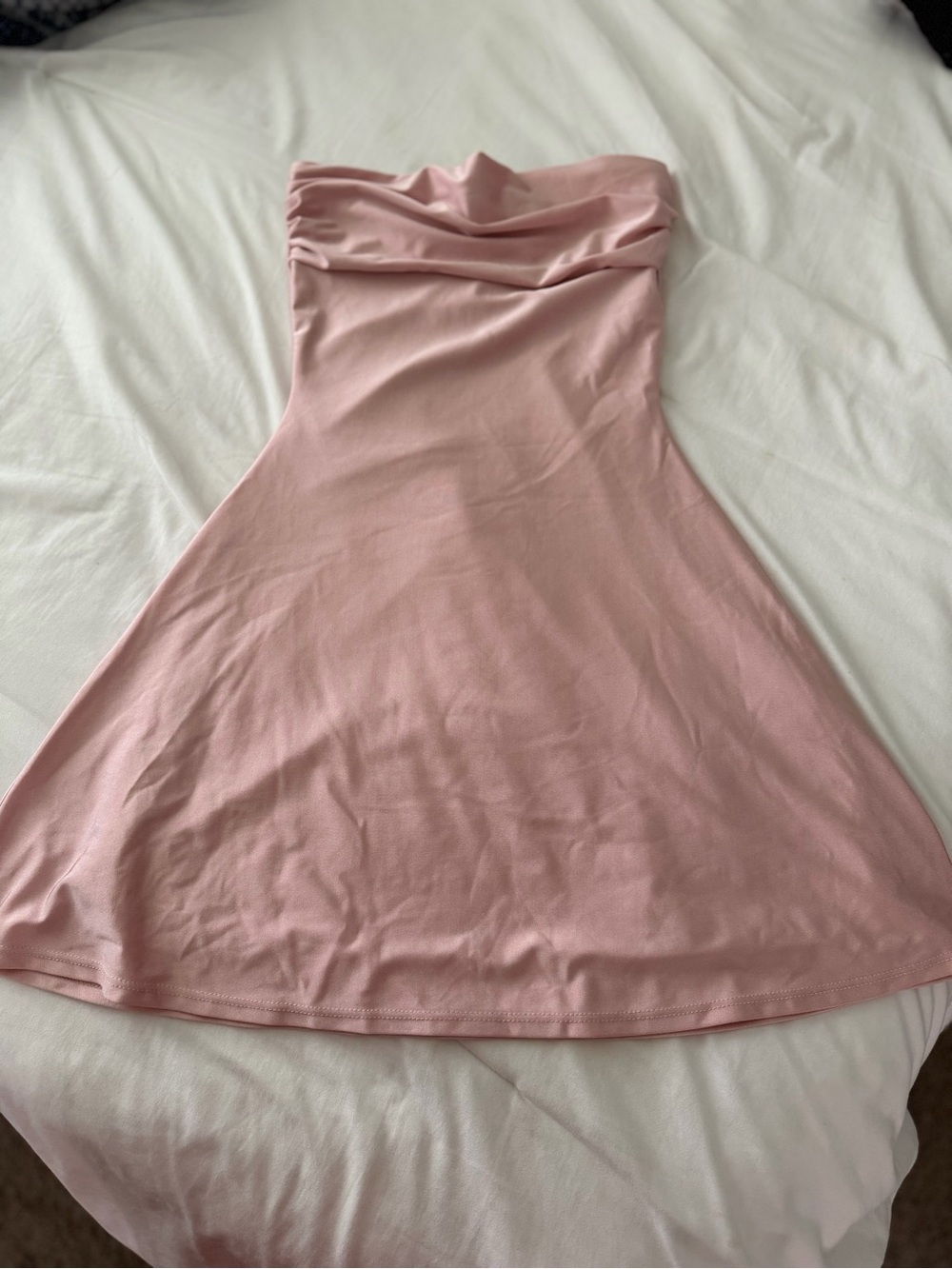 Windsor Strapless A-Line Dress in Dusty Rose